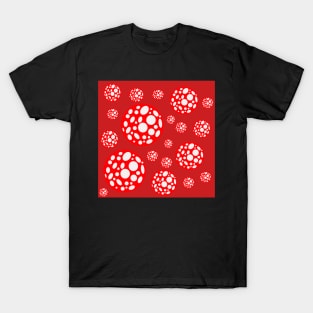 red and white polka dot infinity T-Shirt